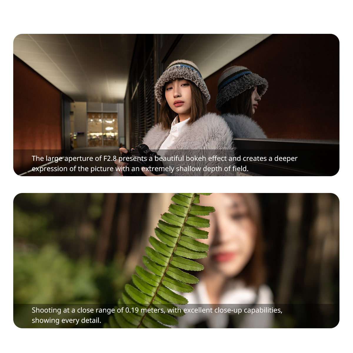 Bokeh ve yakın netleme performansı görseli