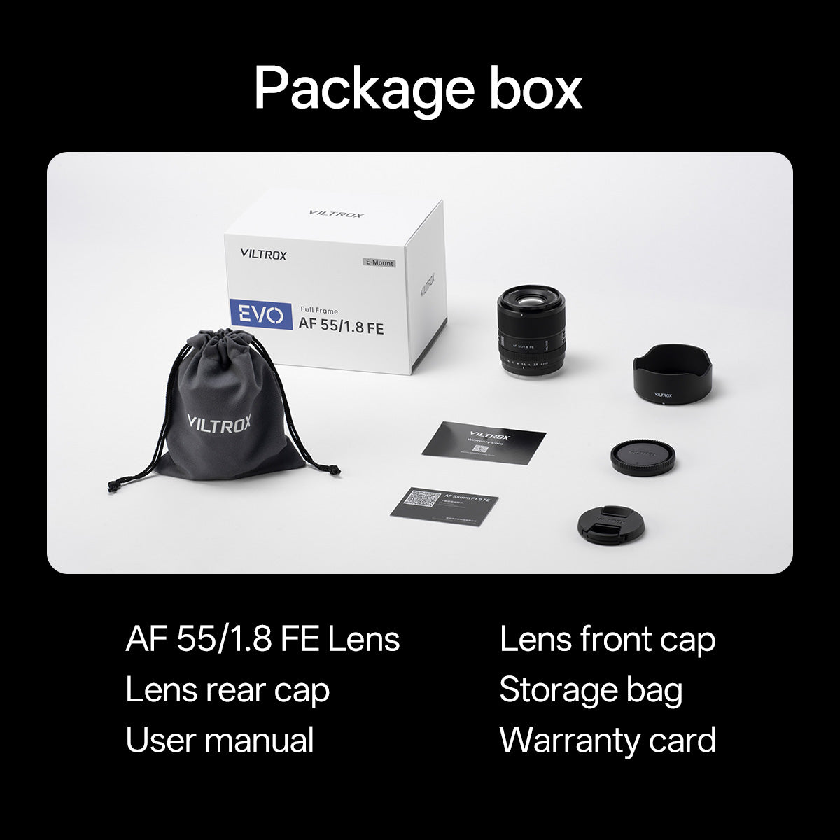 Viltrox AF 55mm F1.8 EVO Full- Frame Lens for Sony E-Mount