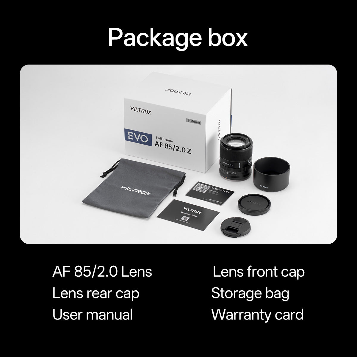 Viltrox AF 85mm F2.0 EVO Full - Frame Lens for Nikon Z - Mount - Viltrox Storecamera lens