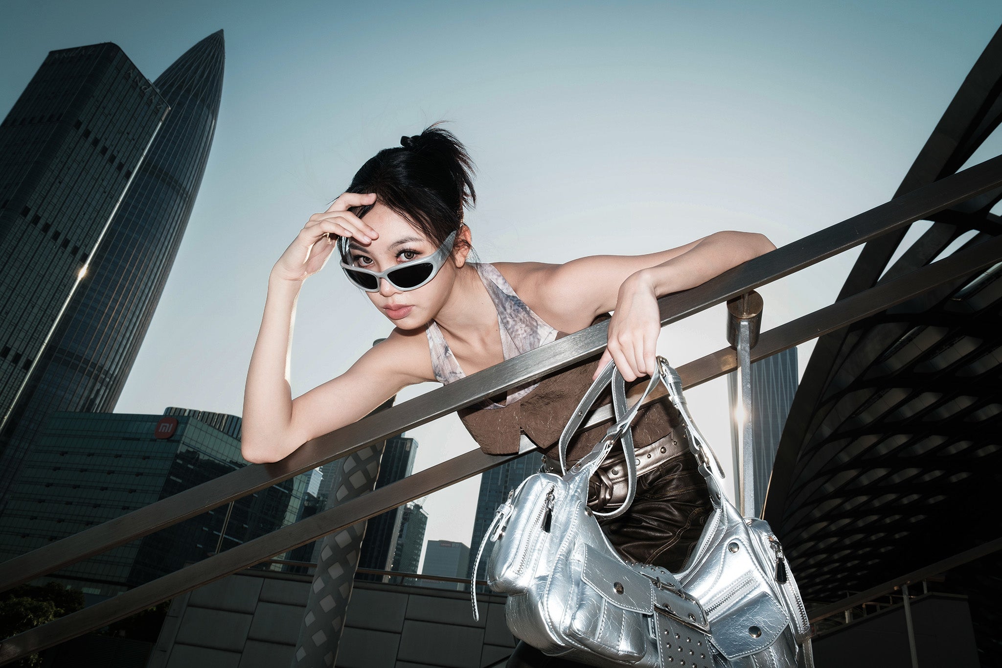 Outdoor daylight portrait photographed with Viltrox Spark Z3 fill flash