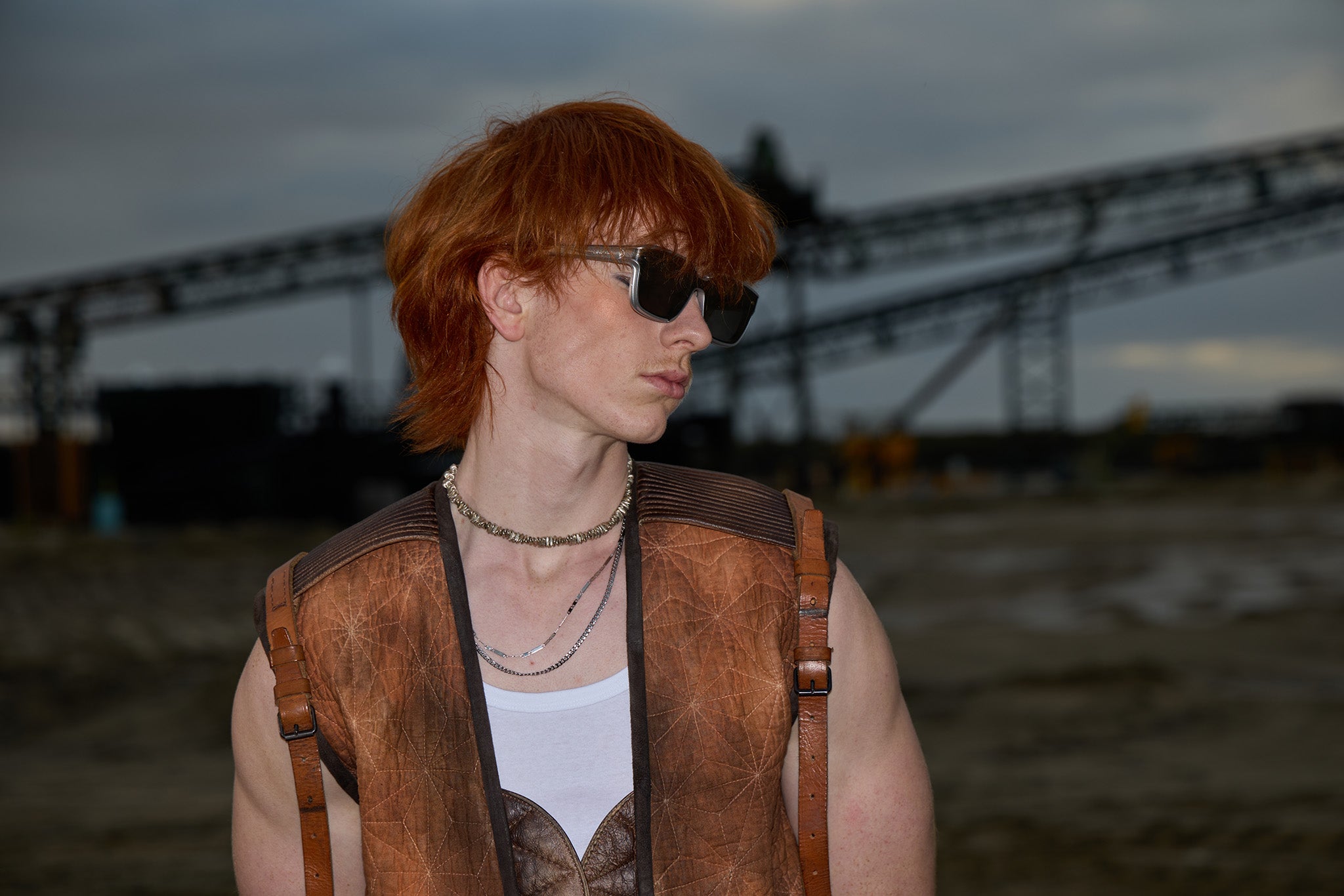The same dusk portrait illuminated with Viltrox Spark Z3