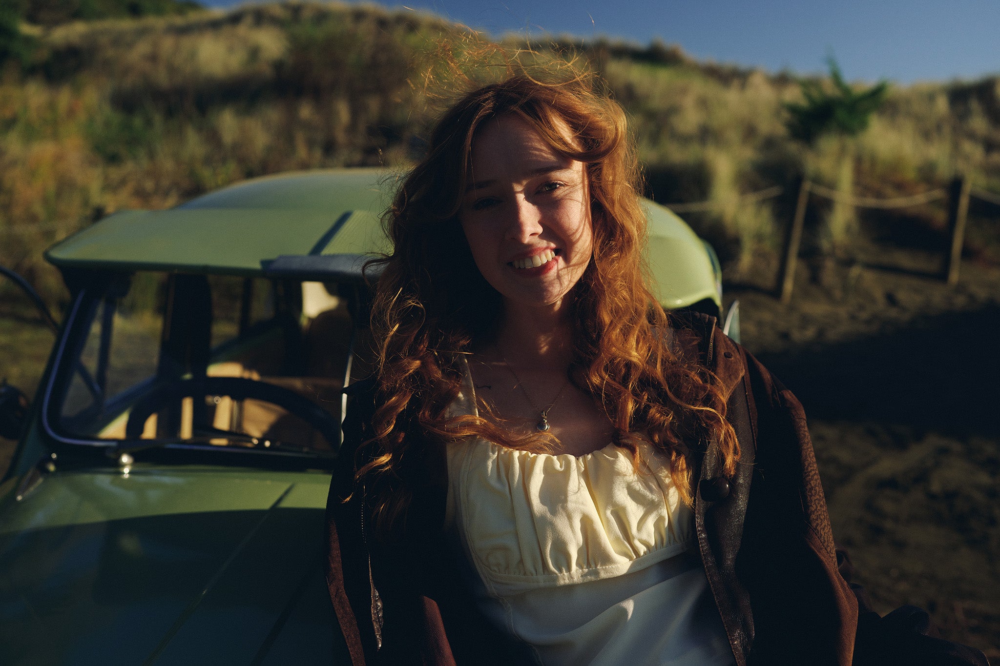 Backlit outdoor portrait without flash