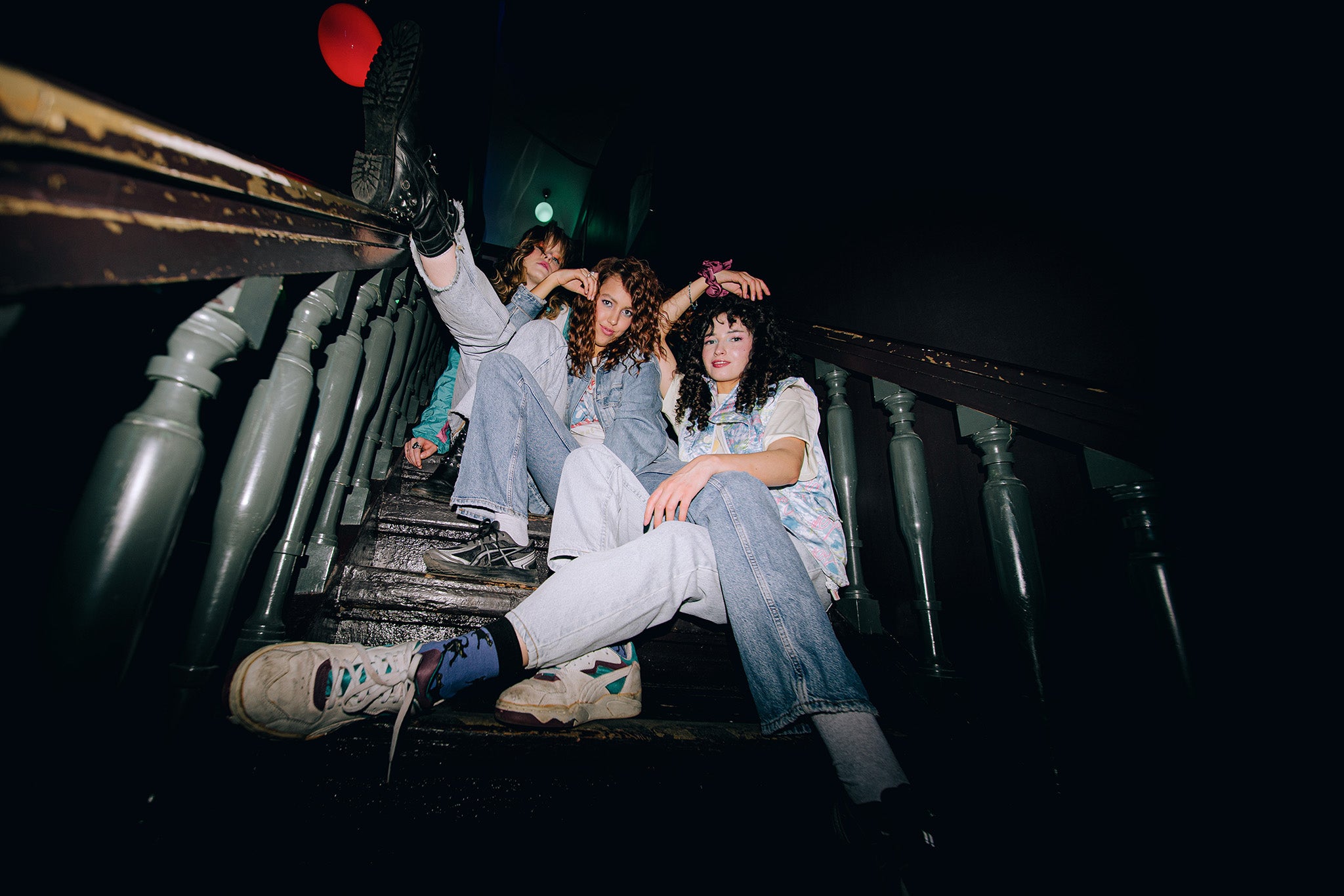 Energetic group portrait photographed with Viltrox Vintage Z2 direct flash